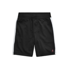 Polo Ralph Lauren Boys’ Mesh Athletic Shorts – Little Kid, Black, 3T SLIM