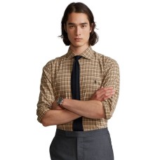 Polo Ralph Lauren Men’s Classic-Fit Twill Shirts, Tan, X-Small