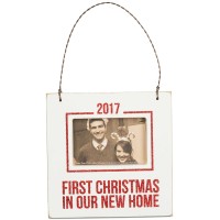 Primitives by Kathy 2017 First Christmas In Our New Home Mini Hanging Frame