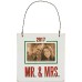  2017 Mr. & Mrs. Mini Hanging Frame Ornament
