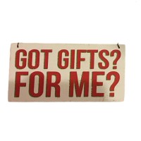 Primitives by Kathy Christmas Hanging Signs/Ornaments Set of 3 or Individual (White, 1)