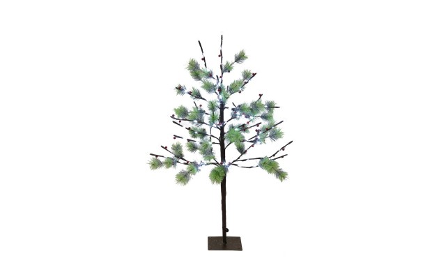  3-ft. Pre-Lit Twig Tree with LED Twinkle Lights, Green