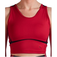 Puma Women’s Train Eversculpt Fitted Cropped Tank Top, Red, Medium
