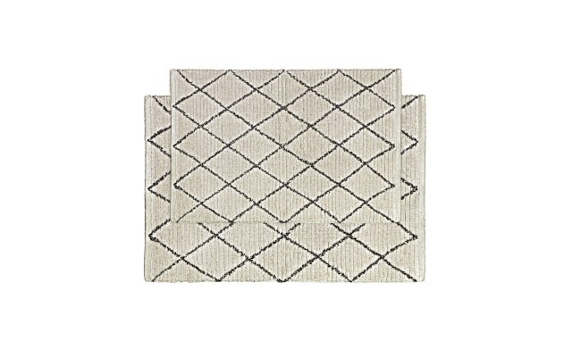  Arlo 2pc Bath Rug Set, Taupe