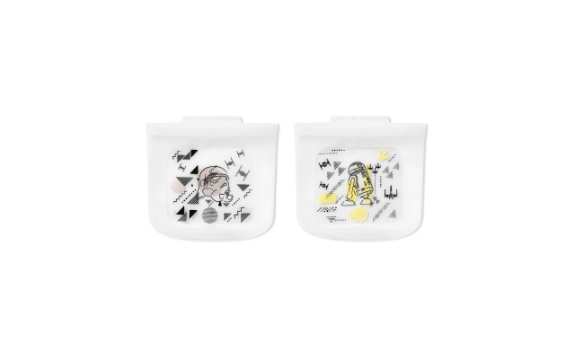 ® Star Wars Silicone Reusable Sandwich Bags, Set of 2