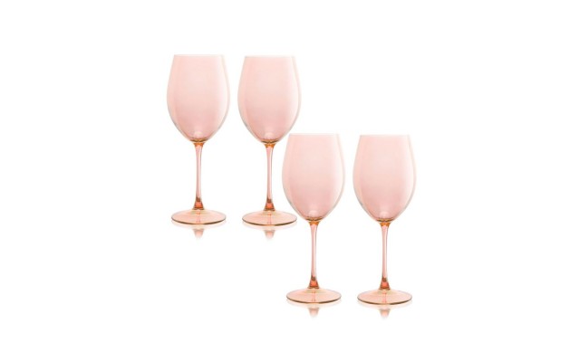  Carnival All Purpose 20 Oz Wine Glasses, Set of 4 – Pink