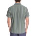  Men’s No Worries Mate Short Sleeve Woven Shirt (Green, 2XL)