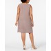 R & M Richards Womens Plus-Size Embellished Dress & Jacket Set, Beige/22W