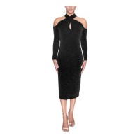 Rachel Rachel Roy Women’s Simone Crisscross-Halter Sheath Dress, Black, X-Small