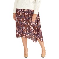 Rachel Rachel Roy Womens Trendy Plus Size Printed A-Line Skirts, Pink, 0X