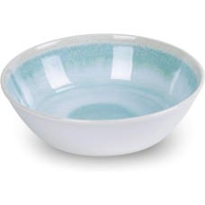 Raku Tarahong Bowl, 8”, Aqua
