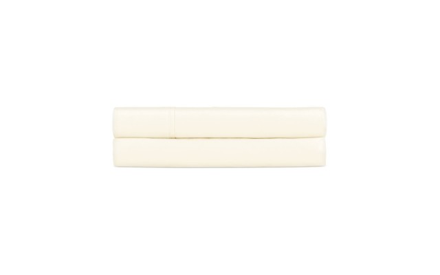  464 Percale Flat Sheets, Ivory, Twin Flat