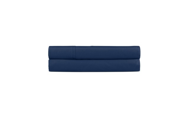  464 Percale Flat Sheets, Navy, Twin Flat