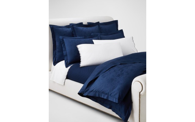  Bethany Jacquard King Pillowcase, 40″L x 21″W, Navy