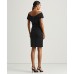  Crepe Off-the-shoulder Cocktail Dress In Black 0