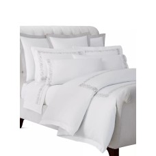 Ralph Lauren Eloise Queen Duvet Cover, True Platinum from Embroidery Cotton Duvet & Sham Collection