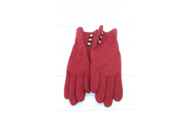  Modern Hand Crafted Gloves (Red, S)