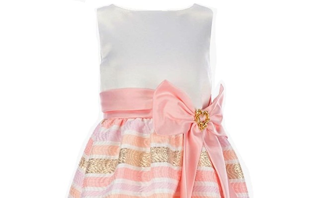  Big Girls Jacquard Hi Low Dress, SIZE 14