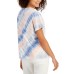  Juniors’ Sunflower Tie-Dyed T-Shirt