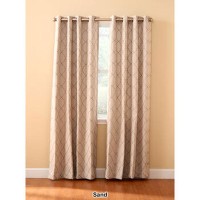 Regal Home Lakewood Embroidery Blackout Grommet Panel, Sand, 63″ x 50″