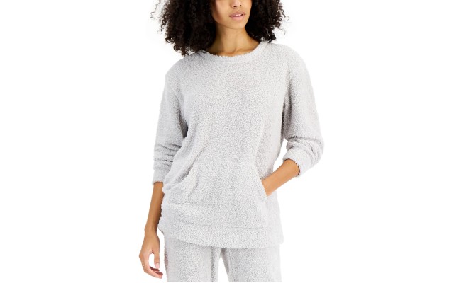  Women Juniors’ Dream Touch Sweatshirt (Light Grey, M)