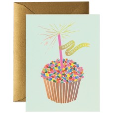 Rifle Paper Co. Cupcake Birthday Card, Multi, 5.75″ x 4.63″