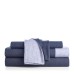  Home Flannel Sheet Set, Navy, Queen
