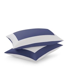Riley Home Reversible Color-Block Sateen King Sham Pair, 20×36