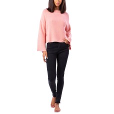 Rip Curl Womens Tropicana Bell Sleeve Cotton Sweater, Light Pink/S