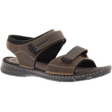 Rockport Mens Darwyn Quarter Strap Platform Slide Sandal, Brown, 11.5M