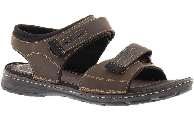  Mens Darwyn Quarter Strap Platform Slide Sandal, Brown, 11.5M