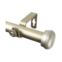 Rod Desyne 1″ Rosen Curtain Rod, 28-48, Light Gold