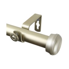 Rod Desyne 1″ Rosen Curtain Rod, 28-48, Light Gold