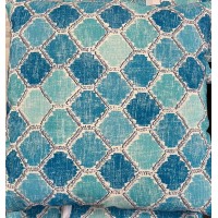Rodeo Home 2-pack Daytona Blue Hexagon Printed Decorative Pillows, 20×20