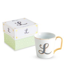 Rosanna Monogram Porcelain Coffee Mug, Size One Size - White