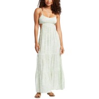 Roxy Juniors’ Hot Tropics Smocked-Bodice Cutout Maxi Dress, Seacrest Hot Tropics, X-Large