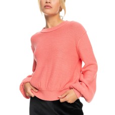 Roxy Juniors’ Loft Music Sweater, Tea Rose, XS