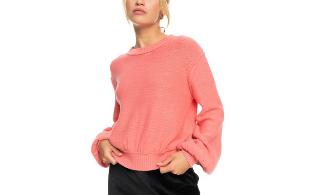  Juniors’ Loft Music Sweater, Tea Rose, XS