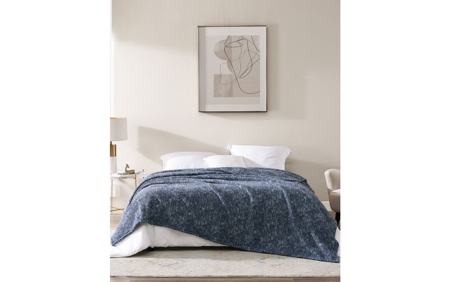  Ultra Soft Sherpa Blanket, Twin, Blue