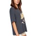  Juniors’ Mascot Cotton T-Shirt,  Black, Small