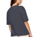  Juniors’ Mascot Cotton T-Shirt, Charcoal/XS