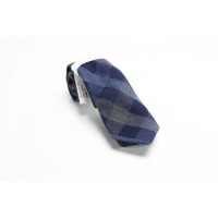 Ryan Seacrest Distinction Men’s Navy Blue Java Check Neck Tie