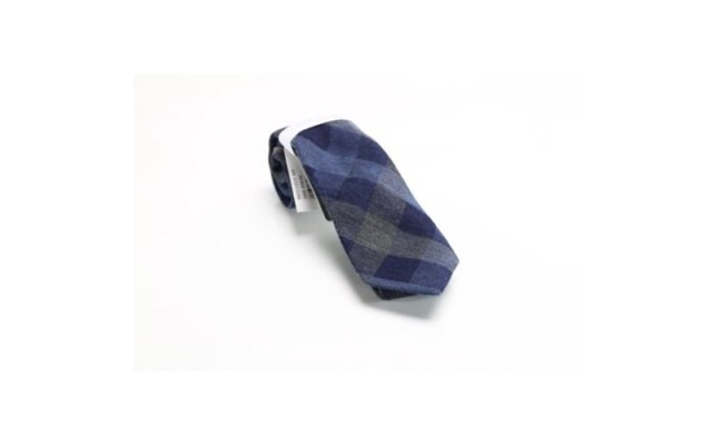  Men’s Navy Blue Java Check Neck Tie