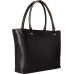 Womens Solana Leather Fringe Tote Handbag Black Large