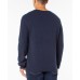  Mens Textured Crewneck Sweaters, Blue, XX-Large
