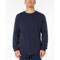 Sanctuary Mens Textured Crewneck Sweaters, Blue, XX-Large