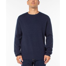 Sanctuary Mens Textured Crewneck Sweaters, Blue, XX-Large