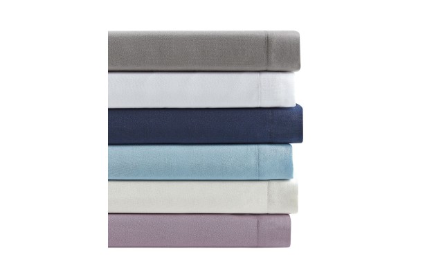 Sander Home Fashion 3 Piece Solid Microfiber Sheet Set Bedding, Ivory, Twin XL