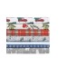  Holiday Microfiber 4 Pc Full Sheet Set, Red Plaid