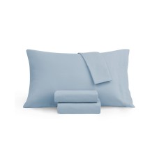 Sanders Lavendar Infused Cotton Sheet Set, Sky Blue, King
